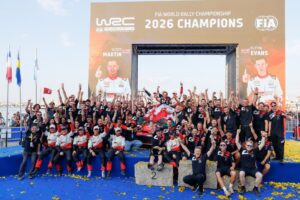 TOYOTA GAZOO Racing komanda svin 2026. gada WRC čempionu titulus